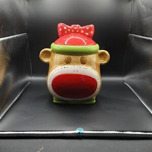 The Real Home Sock Monkey Cookie Jar